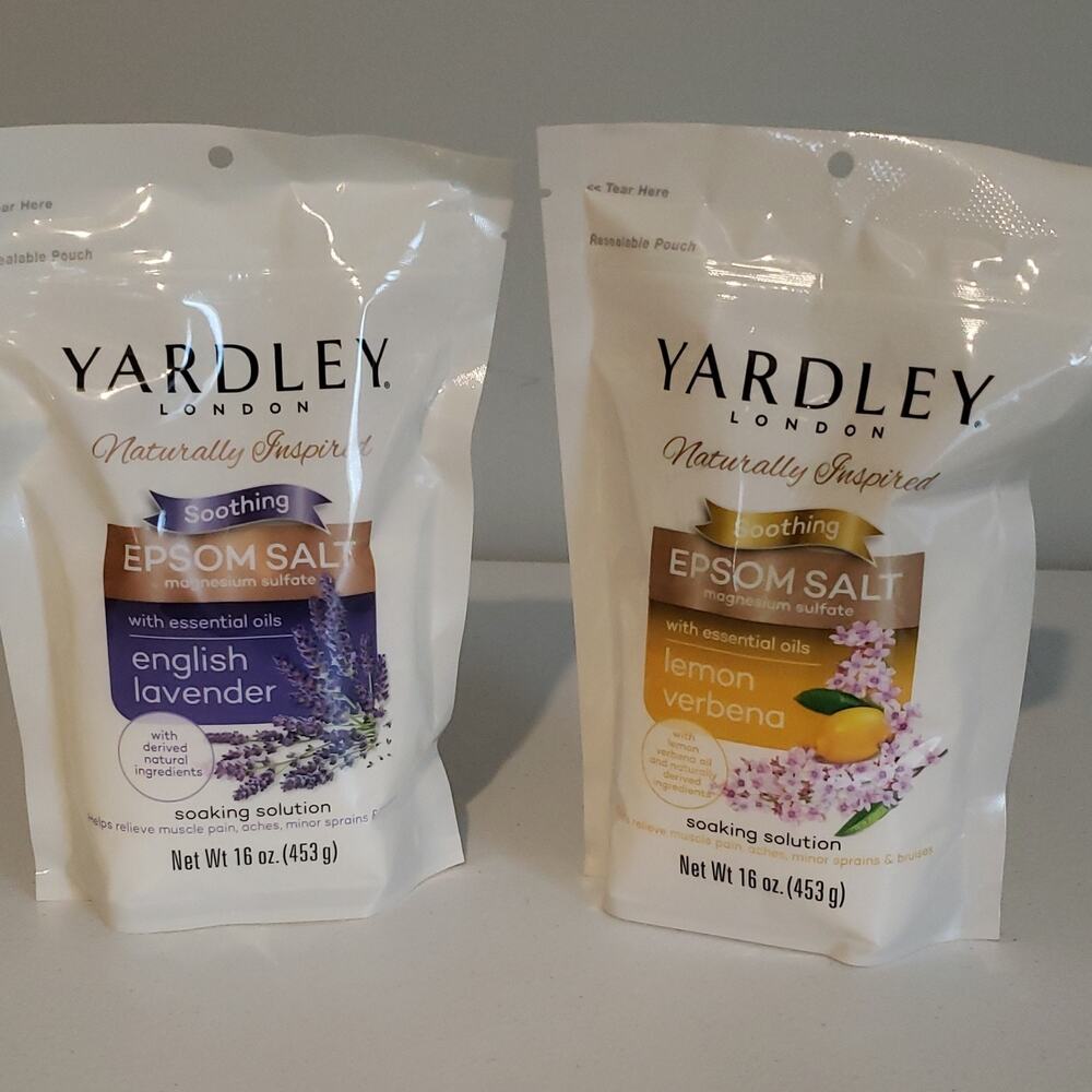 Yardley London Epsom Salts English Lavender Lemon Verbena Soothing 16 oz